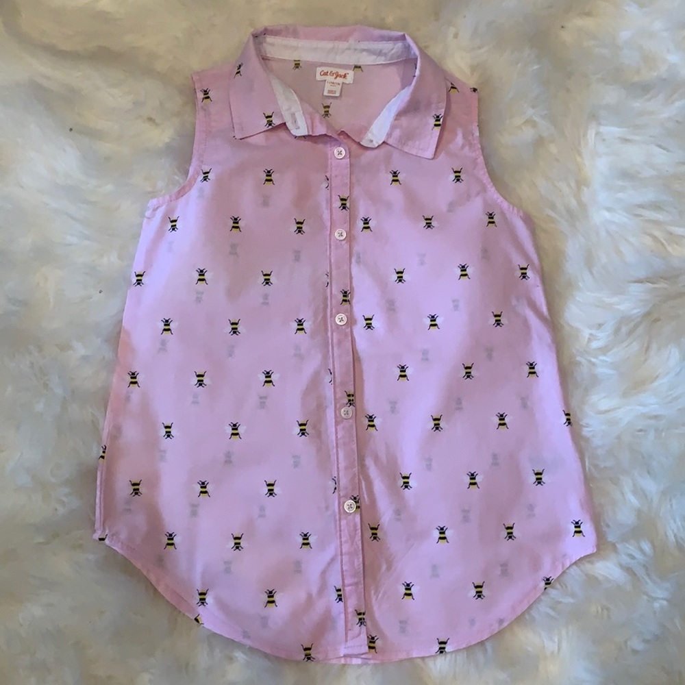 Cat & Jack bumble bee top 10/12
